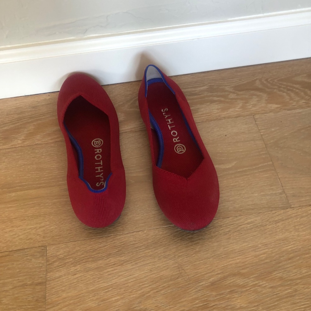Red Rothy's Ballet Flats - Picture 3 of 4